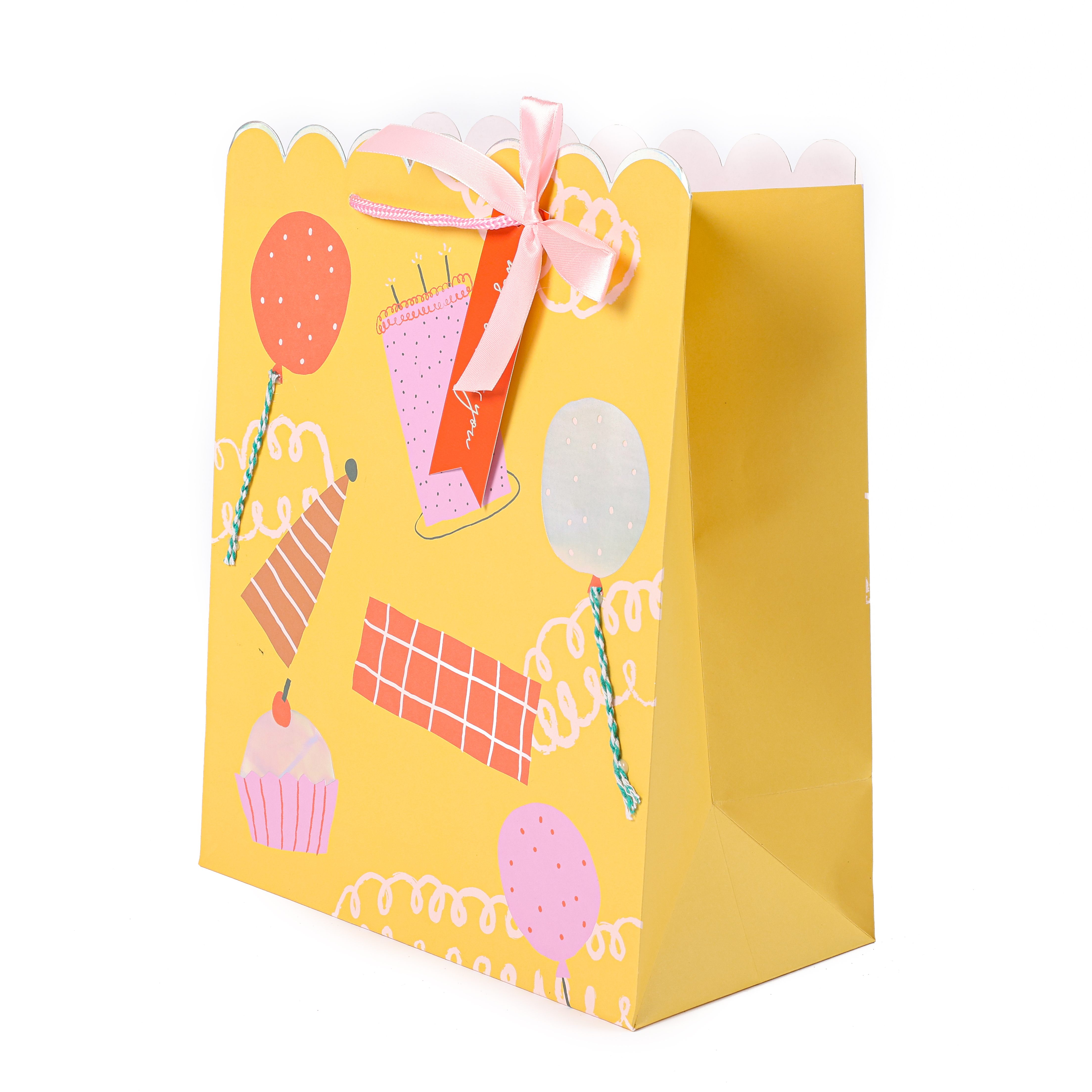 Birthday Party Yellow Gift Bag KT033